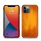 가죽 커버 Apple iPhone 13 Pro - Orange Patine