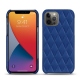 Apple iPhone 13 Pro leather cover - Bleu océan - Couture ( Nappa - Pantone 293C ) 