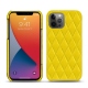 Funda de piel Apple iPhone 13 Pro - Jaune fluo - Couture