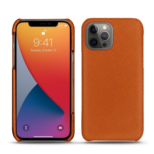 Custodia in pelle per il tuo Apple iPhone 13 ProOrange vibrant ( Pantone #e36b39 ) 