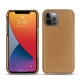 Apple iPhone 13 Pro leather cover - Beige Veggie