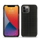 Funda de piel Apple iPhone 13 Pro Max - Abaca nero