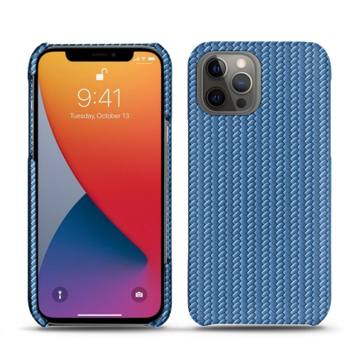 Estojo de couro para iPhone Apple 13 Pro MaxAbaca ishia ( Pantone #395775 ) 