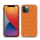 Lederschutzhülle Apple iPhone 13 Pro Max - Orange - Couture ( Nappa - Pantone 1495U ) 