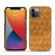 Coque cuir Apple iPhone 13 Pro Max - Or Maïa - Couture