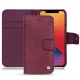 Apple iPhone 13 Pro leather case - Prune vintage ( Pantone 512C ) 