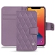 가죽 커버 Apple iPhone 13 Pro - Lilas - Couture ( Nappa - Pantone 2645U ) 