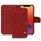 Capa em pele Apple iPhone 13 Pro - Tomate - Couture ( Pantone 187C ) 
