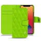 Funda de piel Apple iPhone 13 Pro - Vert fluo - Couture