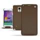 Funda de piel Samsung SM-N910 Galaxy Note 4  - Châtaigne ( Pantone 476C ) 
