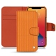 Custodia in pelle Apple iPhone 13 Pro - Abaca arancio