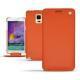Samsung SM-N910 Galaxy Note 4 leather case - Papaye ( Pantone 180C ) 