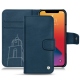Capa em pele Apple iPhone 13 Pro - Blu mediterran