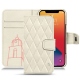 Housse cuir Apple iPhone 13 Pro - Blanc escumo - Couture