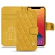 Housse cuir Apple iPhone 13 Pro - Jaune soulèu - Couture