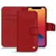 가죽 커버 Apple iPhone 13 Pro Max - Rouge ( Nappa - Pantone 199C ) 