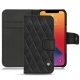 Capa em pele Apple iPhone 13 Pro Max - Noir - Couture ( Nappa - Black ) 