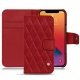 Custodia in pelle Apple iPhone 13 Pro Max - Rouge - Couture ( Nappa - Pantone 199C ) 