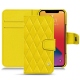 Apple iPhone 13 Pro Max leather case - Jaune fluo - Couture