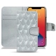 Apple iPhone 13 Pro Max leather case - Platinium - Couture