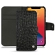 Apple iPhone 13 Pro Max leather case - Autruche nero