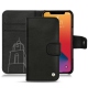 Capa em pele Apple iPhone 13 Pro Max - Negre poudro