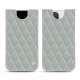 Funda de piel Apple iPhone 13 Pro - Gris - Couture ( Nappa - Pantone W428C ) 