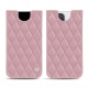 가죽 커버 Apple iPhone 13 Pro - Rose - Couture ( Nappa - Pantone 2365C ) 