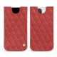 Capa em pele Apple iPhone 13 Pro - Cerise vintage - Couture