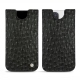 Custodia in pelle Apple iPhone 13 Pro - Autruche nero