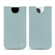 Pochette cuir Apple iPhone 13 Pro Max - Bleu ciel ( Nappa - Pantone #abcae9 ) 