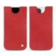 Apple iPhone 13 Pro Max leather pouch - Rouge troupelenc ( Pantone #AB191A )