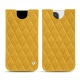 Custodia in pelle Apple iPhone 13 Pro Max - Jaune soulèu - Couture ( Pantone #F3B934 )