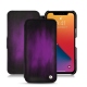 Apple iPhone 13 Pro leather case - Violet Patine