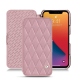 Capa em pele Apple iPhone 13 Pro - Rose - Couture ( Nappa - Pantone 2365C ) 