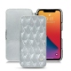 Capa em pele Apple iPhone 13 Pro - Platinium - Couture