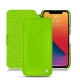 Lederschutzhülle Apple iPhone 13 Pro Max - Vert fluo