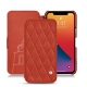Housse cuir Apple iPhone 13 Pro Max - Arange clouquié - Couture