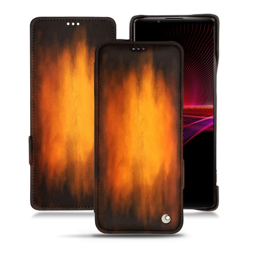 ソニーXperia 1 III用のスタイリッシュでエレガントなカバーFauve Patine