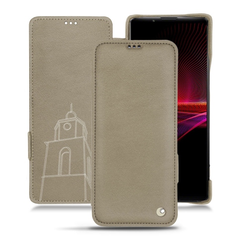 索尼Xperia 1 III时尚优雅的保护套Darboun sabla ( Pantone #BCB1A1 )