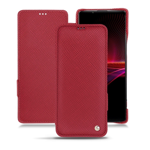 Housse chic et élégante pour Sony Xperia 1 IIIRouge passion ( Pantone #a6192e ) 