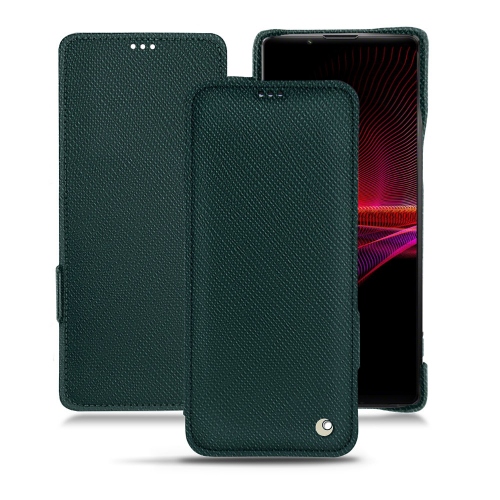 Sony Xperia 1 III 용 세련되고 우아한 케이스Vert séduisant ( Pantone #1d3c34 ) 