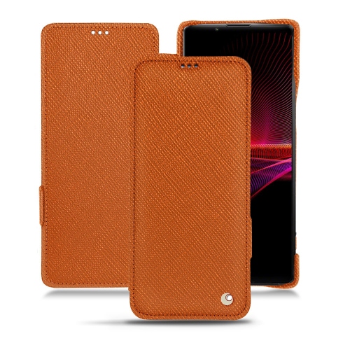 Elegante e elegante capa para Sony Xperia 1 IIIOrange vibrant ( Pantone #e36b39 ) 