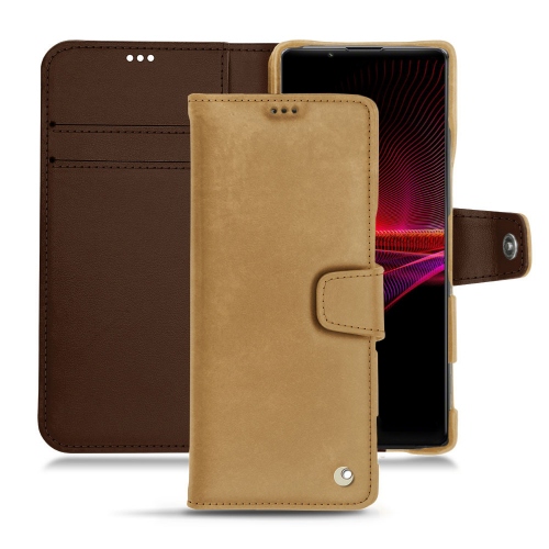 Funda Premium para Sony Xperia 1 IIISable vintage ( Pantone #9b7340 ) 