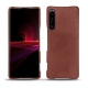 Custodia in pelle Sony Xperia 1 III - Passion vintage ( Glutton - Red ) 