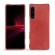 Capa em pele Sony Xperia 1 III - Cerise vintage ( Pantone 185C ) 