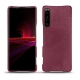Sony Xperia 1 III leather cover - Prune vintage ( Pantone 512C ) 