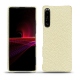 Lederschutzhülle Sony Xperia 1 III - Ivoire ( Sleek P C12 - White ) 