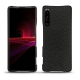 Coque cuir Sony Xperia 1 III - Ebène ( Sleek P C12 - Black ) 