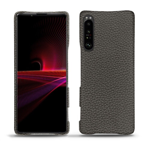 Lederrückseitenschalen für Sony Xperia 1 IIIAnthracite ( Pantone #41403c ) 